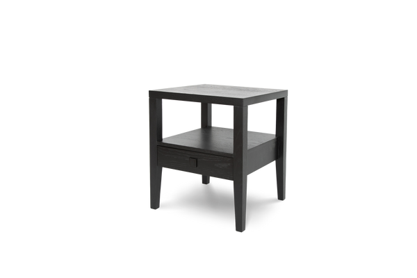Hara 1 Drawer Accent Table-Black
