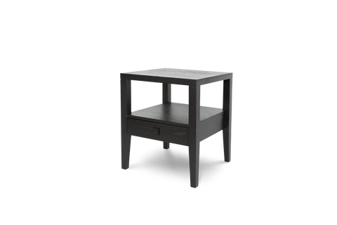 Hara 1 Drawer Accent Table-Black